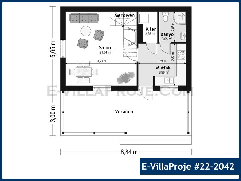 Gazbeton Çelik Ev 100 m² Dubleks (3+1) - Görsel 2