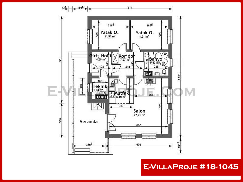 Gazbeton Çelik Ev 103 m² Tek Katlı (3+1) - Görsel 2