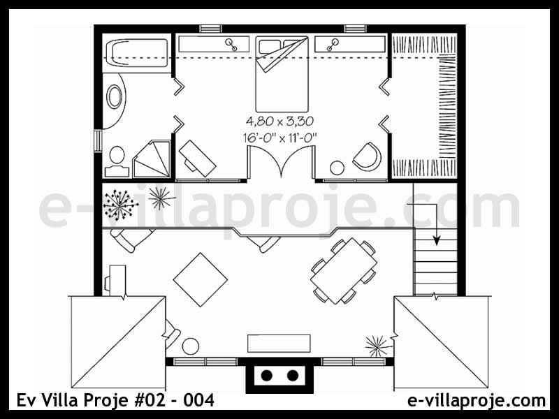Gazbeton Çelik Ev 104 m² Dubleks (3+1) - Görsel 3