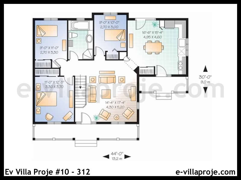 Gazbeton Çelik Ev 104 m² Tek Katlı (3+1) - Görsel 2