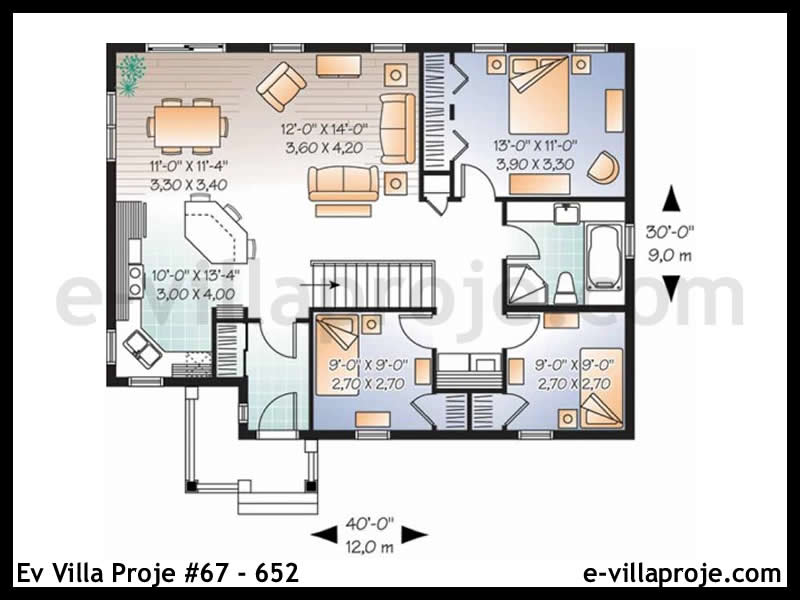 Gazbeton Çelik Ev 105 m² Tek Katlı (3+1) - Görsel 2