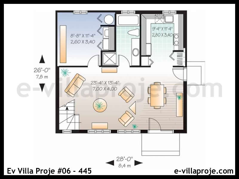 Gazbeton Çelik Ev 106 m² Dubleks (3+1) - Görsel 2