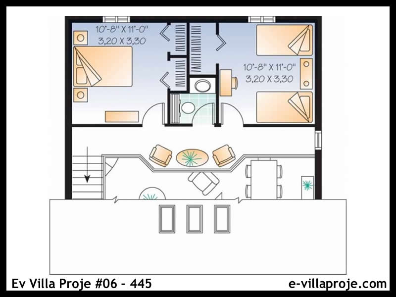 Gazbeton Çelik Ev 106 m² Dubleks (3+1) - Görsel 3