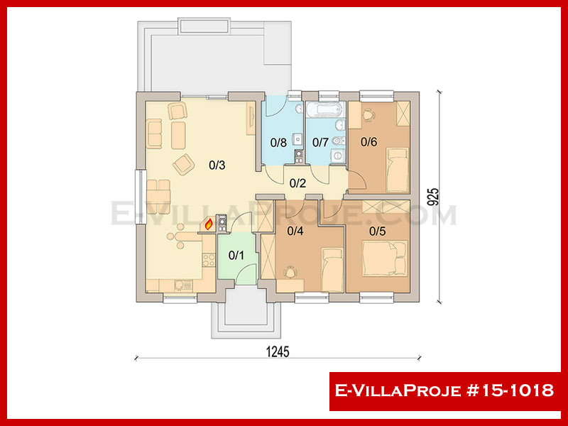 Gazbeton Çelik Ev 106 m² Tek Katlı (3+1) - Görsel 2