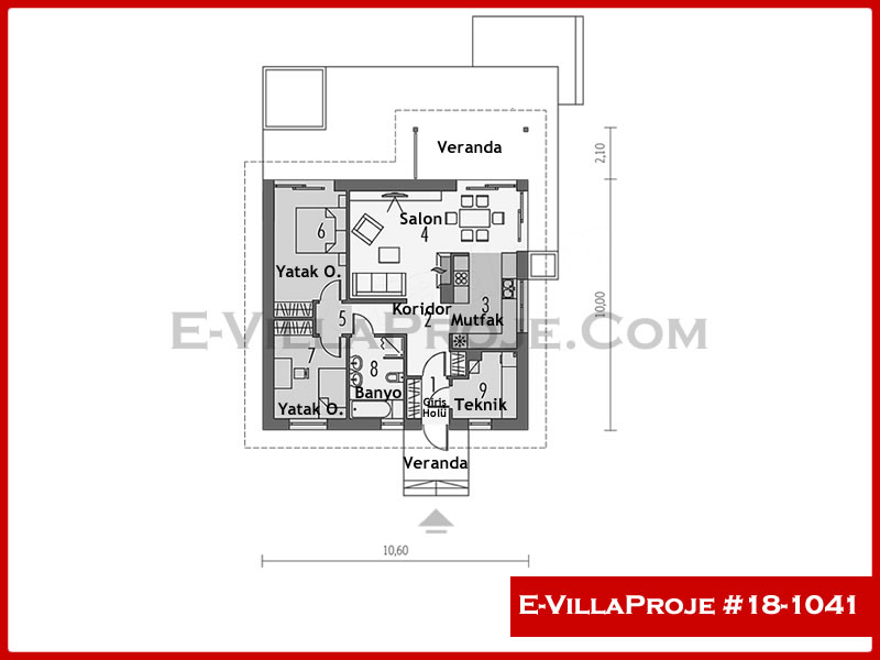 Gazbeton Çelik Ev 106 m² Tek Katlı (3+1) - Görsel 2