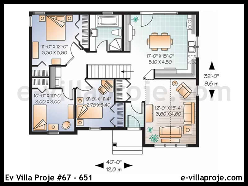 Gazbeton Çelik Ev 107 m² Tek Katlı (3+1) - Görsel 2