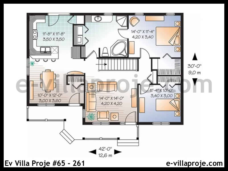 Gazbeton Çelik Ev 107 m² Tek Katlı (3+1) - Görsel 2