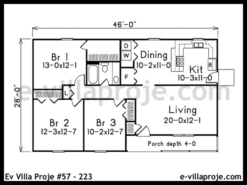 Gazbeton Çelik Ev 108 m² Tek Katlı (3+1) - Görsel 2