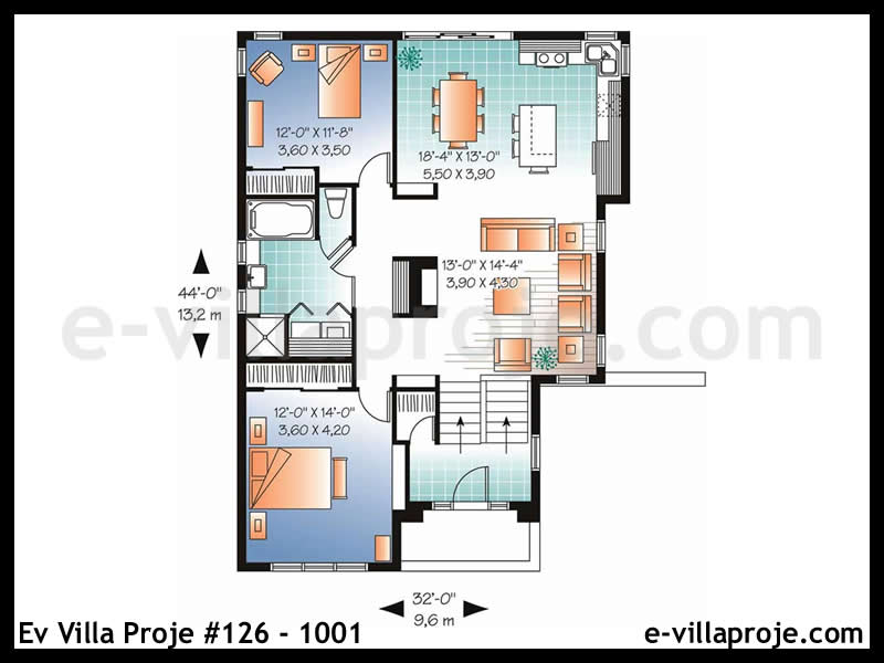 Gazbeton Çelik Ev 109 m² Tek Katlı (3+1) - Görsel 2