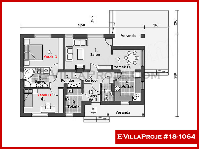 Gazbeton Çelik Ev 109 m² Tek Katlı (3+1) - Görsel 2