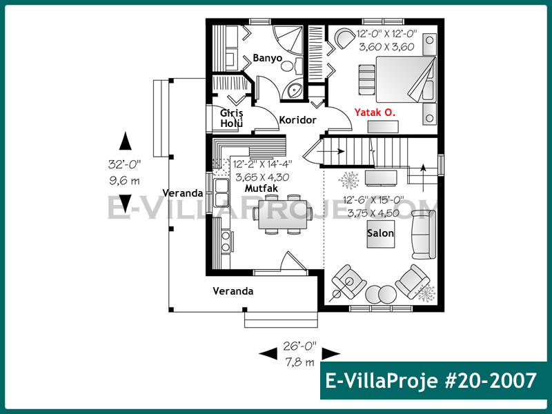 Gazbeton Çelik Ev 110 m² Dubleks (3+1) - Görsel 2