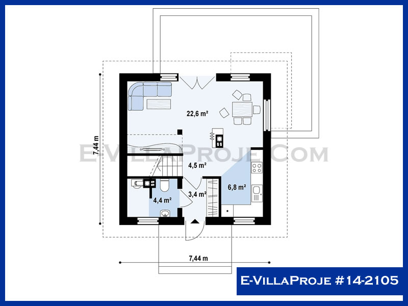 Gazbeton Çelik Ev 110 m² Dubleks (3+1) - Görsel 2