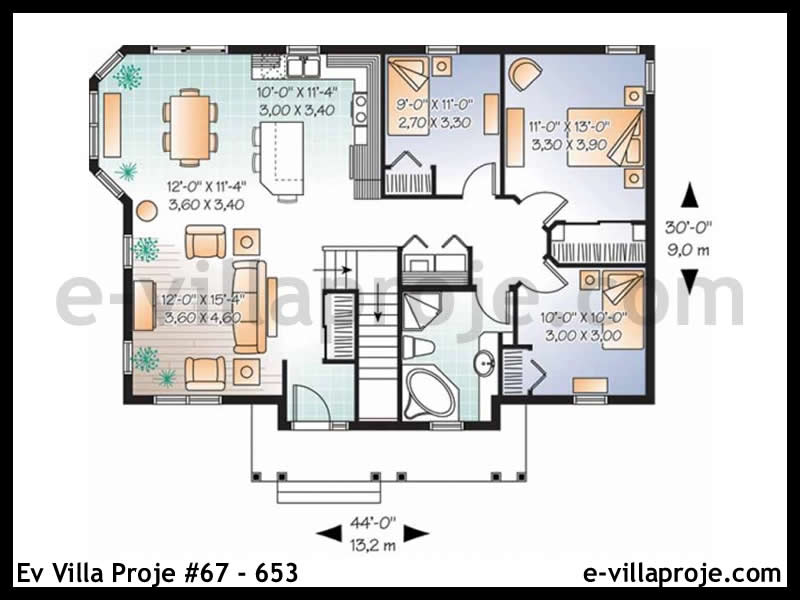 Gazbeton Çelik Ev 110 m² Tek Katlı (3+1) - Görsel 2