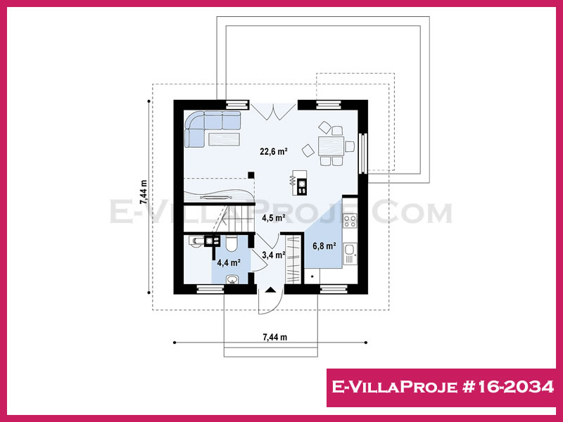 Gazbeton Çelik Ev 111 m² Dubleks (3+1) - Görsel 2