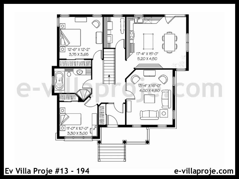 Gazbeton Çelik Ev 111 m² Tek Katlı (3+1) - Görsel 2
