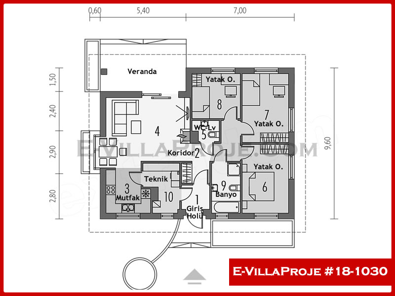 Gazbeton Çelik Ev 111 m² Tek Katlı (3+1) - Görsel 2