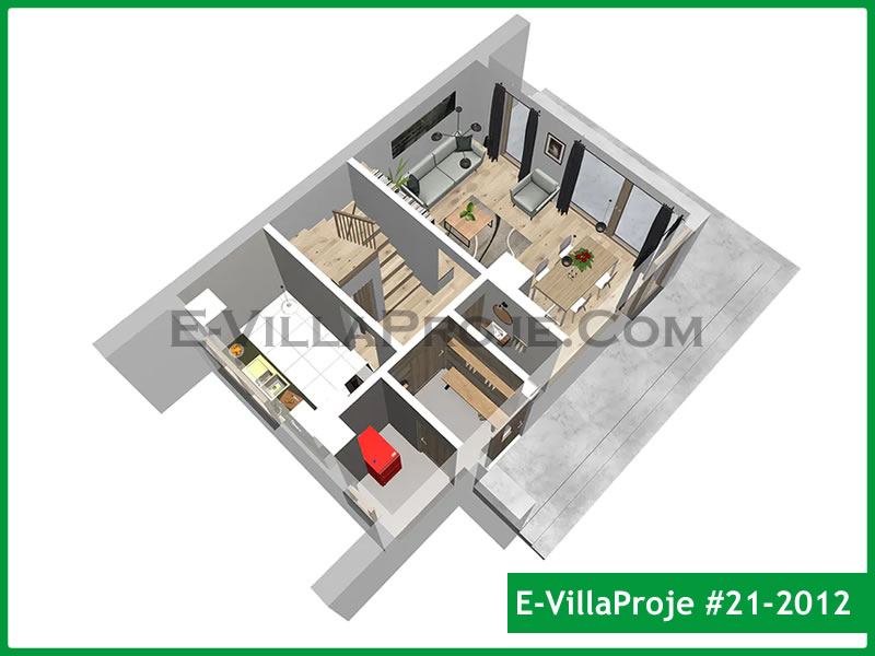 Gazbeton Çelik Ev 112 m² Dubleks (3+1) - Görsel 13