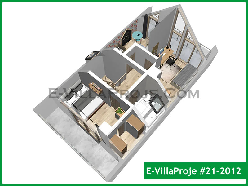 Gazbeton Çelik Ev 112 m² Dubleks (3+1) - Görsel 14