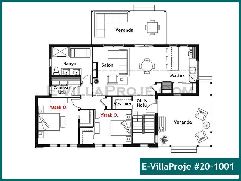 Gazbeton Çelik Ev 112 m² Tek Katlı (3+1) - Görsel 2