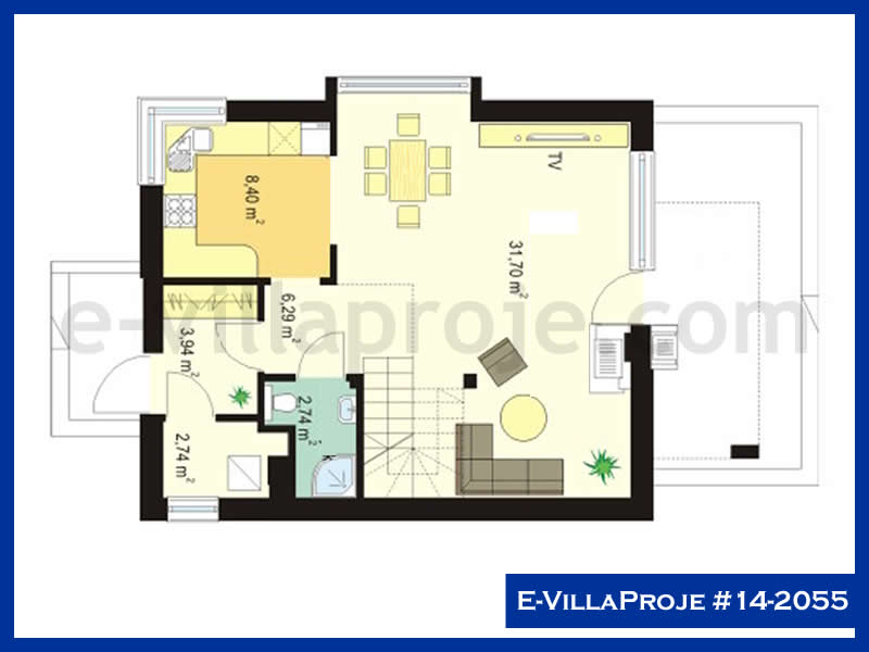 Gazbeton Çelik Ev 113 m² Dubleks (3+1) - Görsel 2