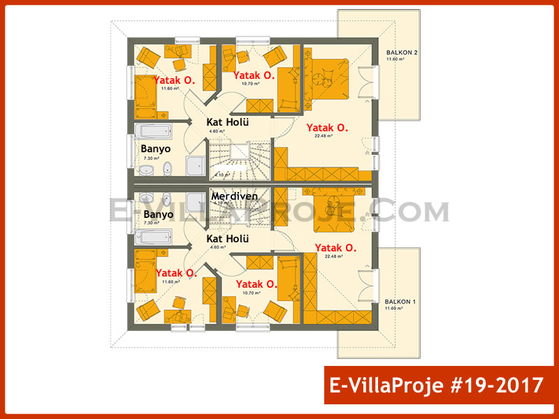Gazbeton Çelik Ev 114 m² Dubleks (3+1) - Görsel 3
