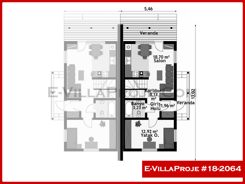 Gazbeton Çelik Ev 115 m² Dubleks (3+1) - Görsel 2