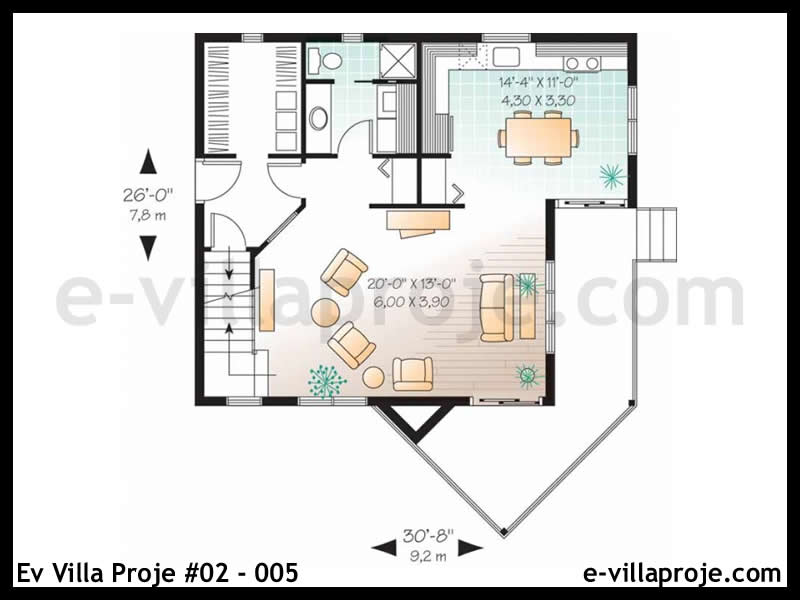 Gazbeton Çelik Ev 116 m² Dubleks (3+1) - Görsel 2