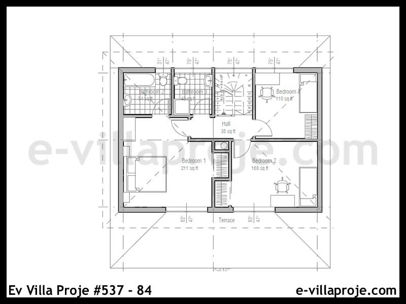 Gazbeton Çelik Ev 116 m² Dubleks (3+1) - Görsel 3