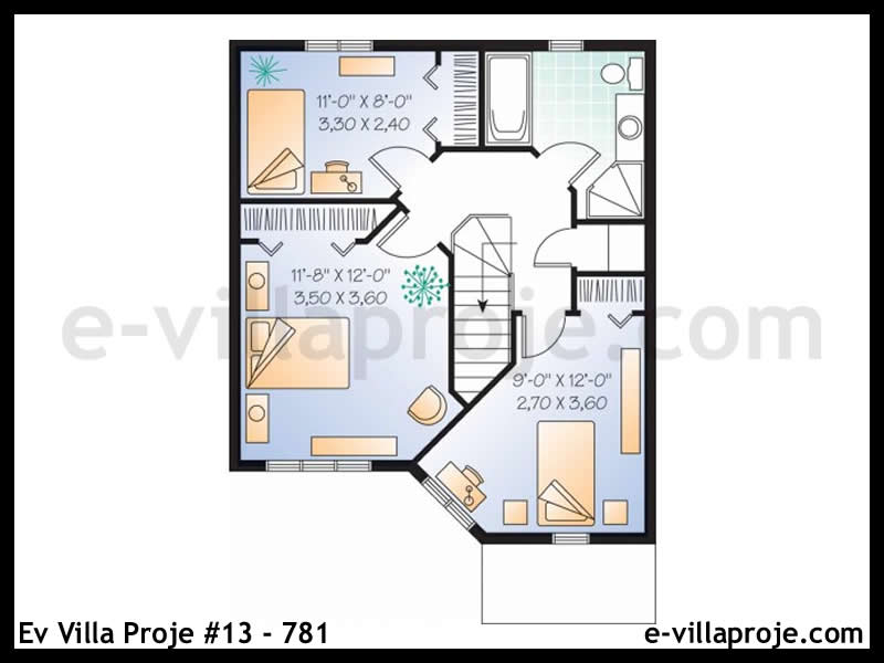 Gazbeton Çelik Ev 117 m² Dubleks (3+1) - Görsel 3