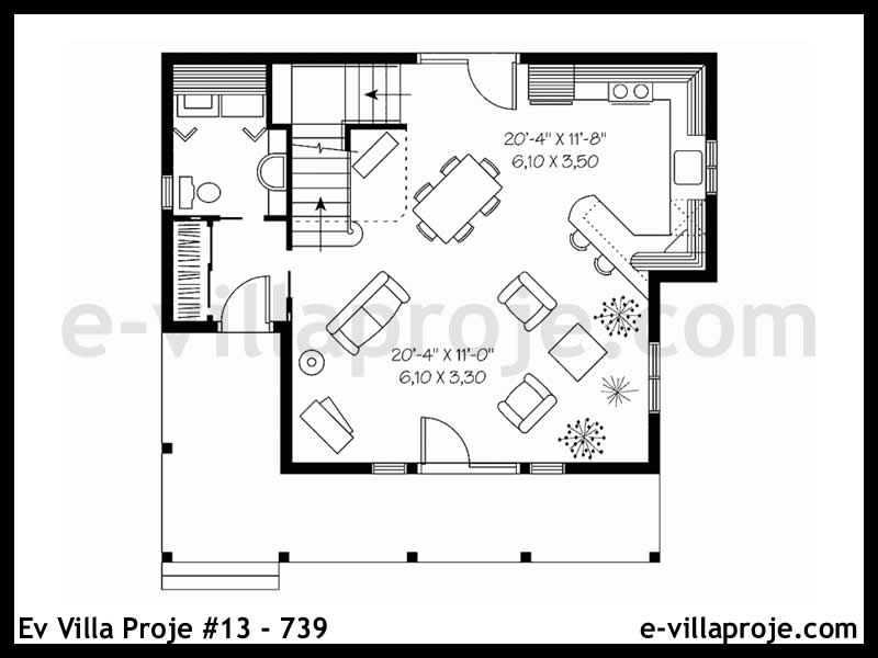 Gazbeton Çelik Ev 117 m² Dubleks (3+1) - Görsel 2
