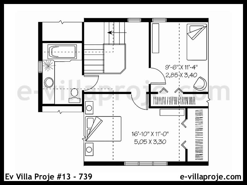 Gazbeton Çelik Ev 117 m² Dubleks (3+1) - Görsel 3