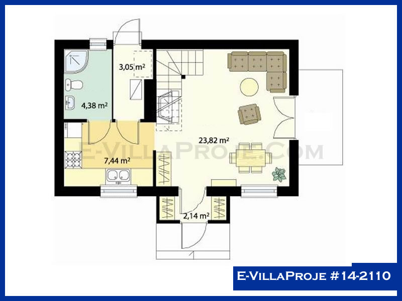 Gazbeton Çelik Ev 117 m² Dubleks (3+1) - Görsel 2