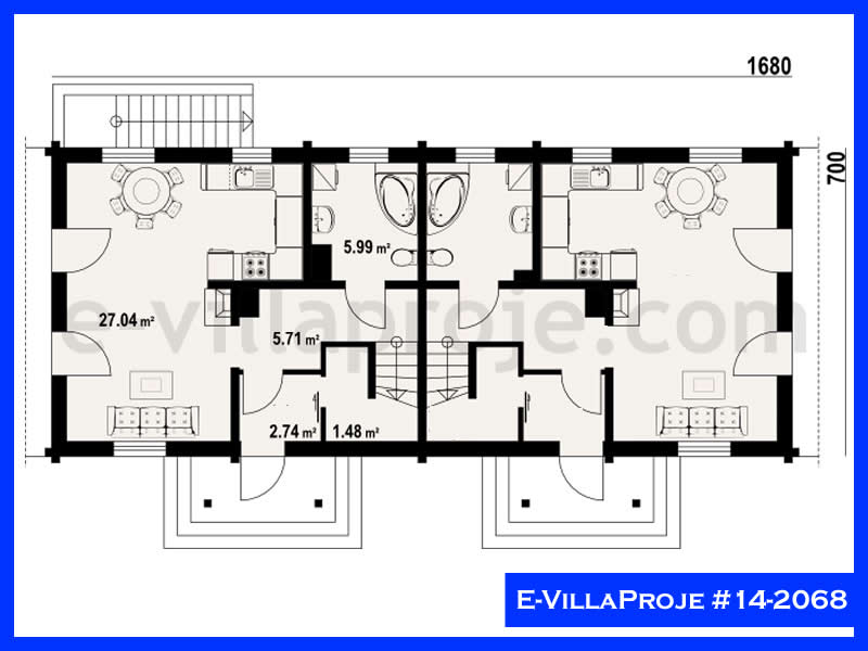 Gazbeton Çelik Ev 118 m² Dubleks (3+1) - Görsel 2