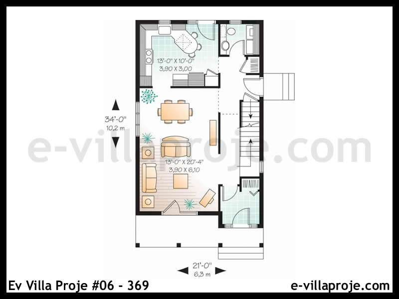 Gazbeton Çelik Ev 118 m² Dubleks (3+1) - Görsel 2