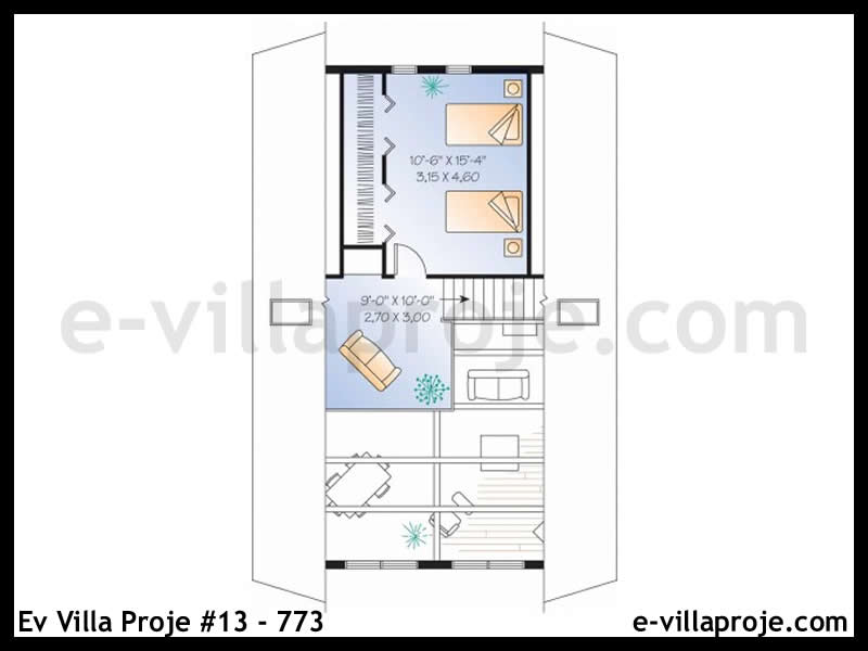 Gazbeton Çelik Ev 118 m² Dubleks (3+1) - Görsel 3