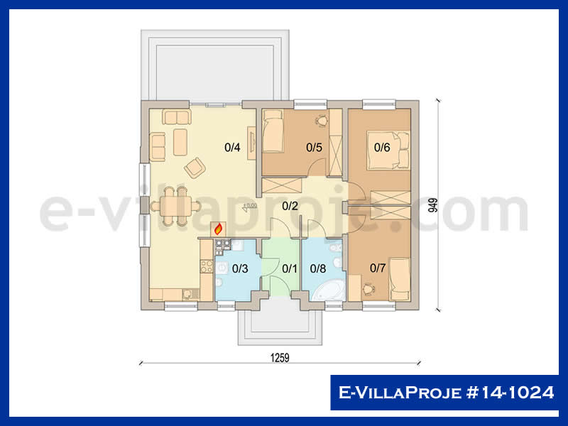 Gazbeton Çelik Ev 118 m² Tek Katlı (3+1) - Görsel 2