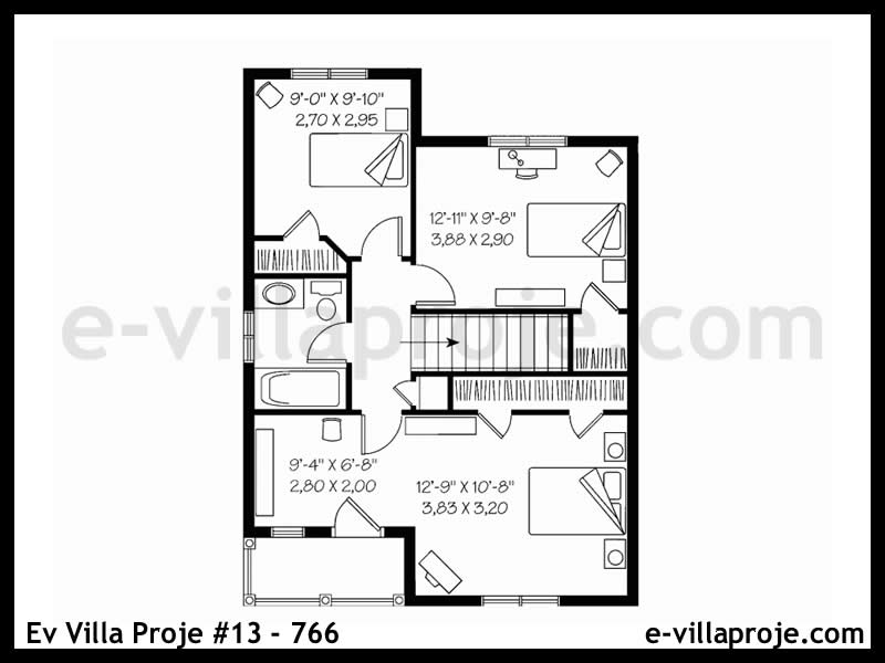 Gazbeton Çelik Ev 119 m² Dubleks (3+1) - Görsel 3