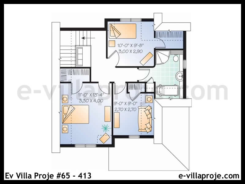 Gazbeton Çelik Ev 119 m² Tek Katlı (3+1) - Görsel 3
