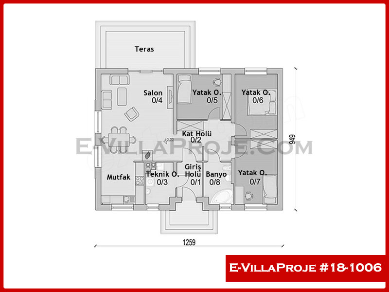 Gazbeton Çelik Ev 119 m² Tek Katlı (3+1) - Görsel 2