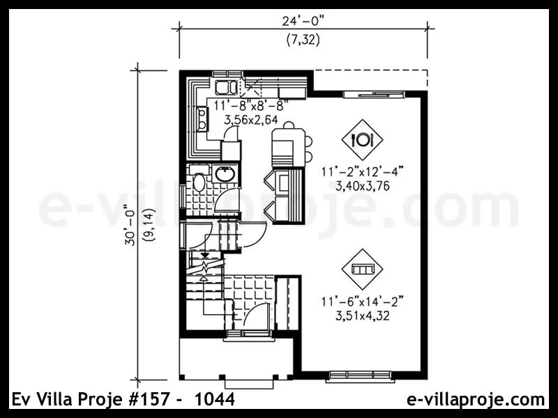 Gazbeton Çelik Ev 120 m² Dubleks (3+1) - Görsel 2