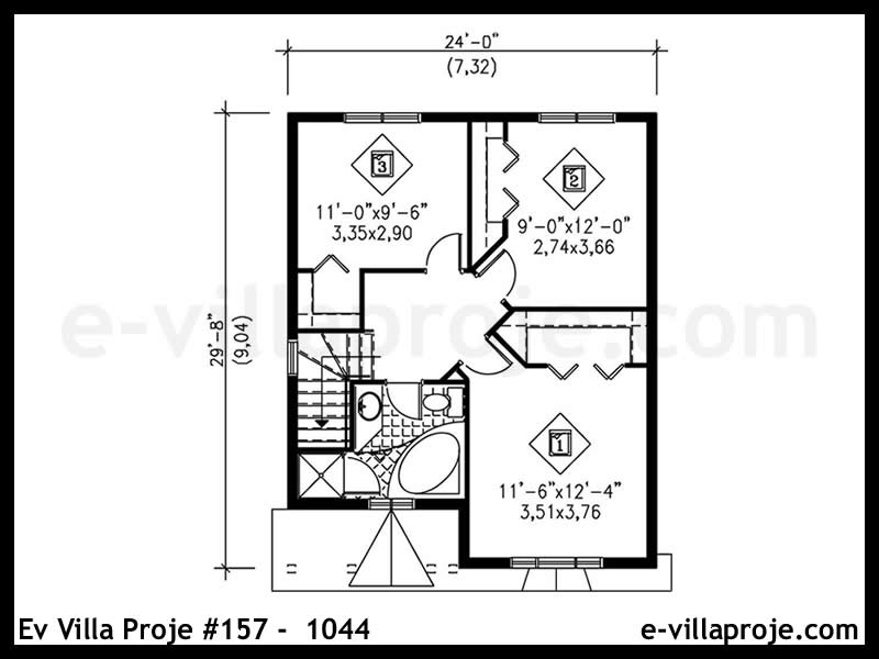 Gazbeton Çelik Ev 120 m² Dubleks (3+1) - Görsel 3