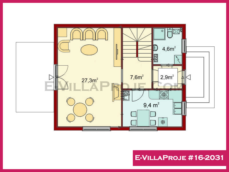 Gazbeton Çelik Ev 122 m² Dubleks (3+1) - Görsel 2