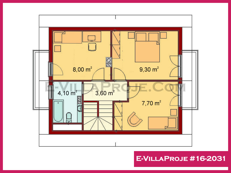 Gazbeton Çelik Ev 122 m² Dubleks (3+1) - Görsel 3
