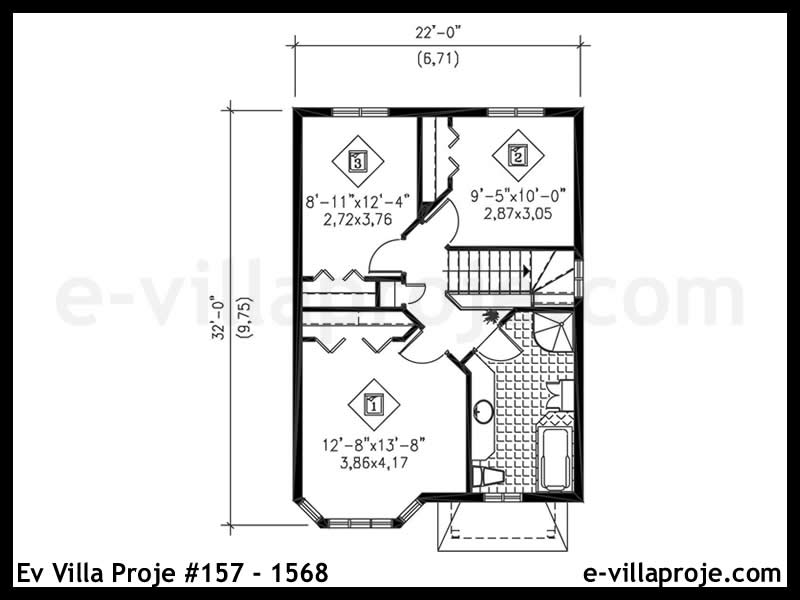 Gazbeton Çelik Ev 122 m² Dubleks (3+1) - Görsel 3