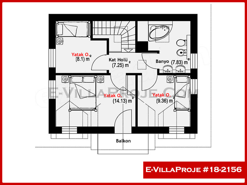 Gazbeton Çelik Ev 122 m² Dubleks (3+1) - Görsel 3