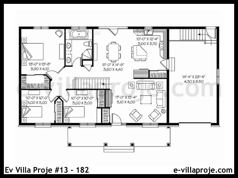 Gazbeton Çelik Ev 122 m² Tek Katlı (3+1) - Görsel 2