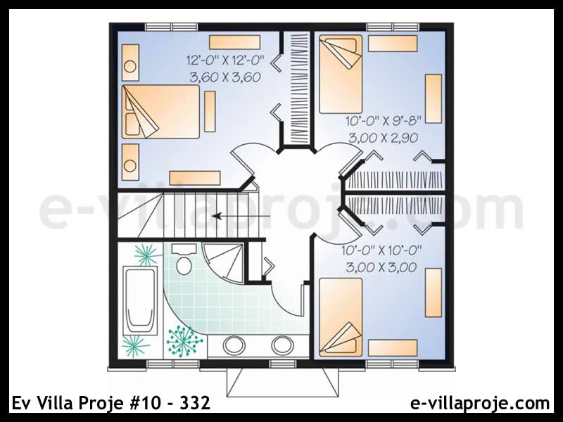 Gazbeton Çelik Ev 123 m² Dubleks (3+1) - Görsel 3