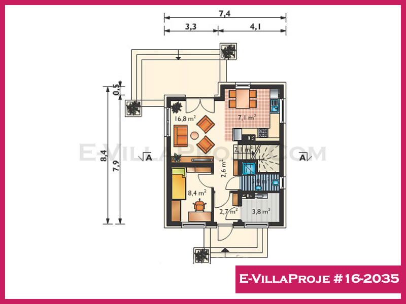 Gazbeton Çelik Ev 123 m² Dubleks (3+1) - Görsel 2