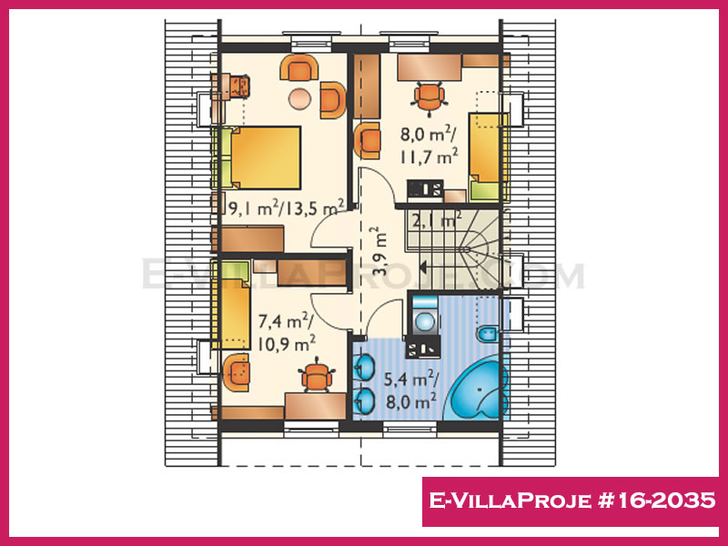Gazbeton Çelik Ev 123 m² Dubleks (3+1) - Görsel 3