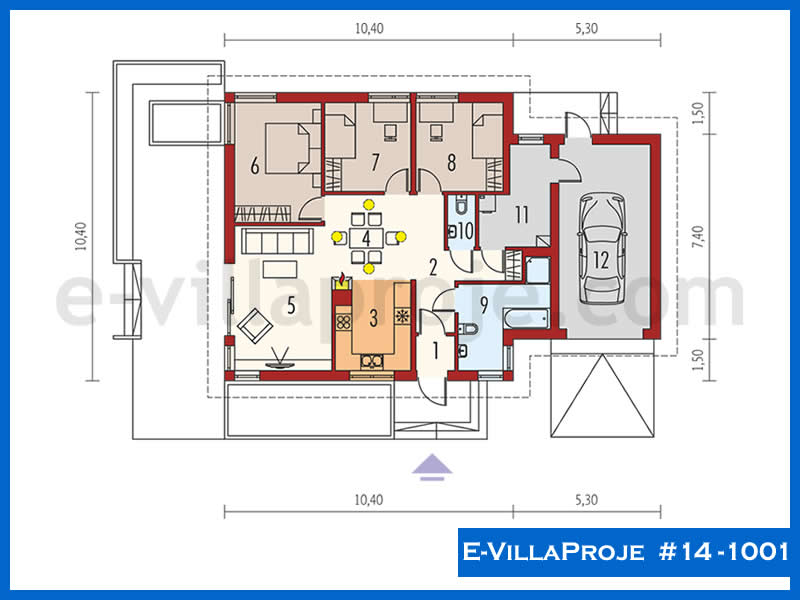 Gazbeton Çelik Ev 123 m² Tek Katlı (3+1) - Görsel 2
